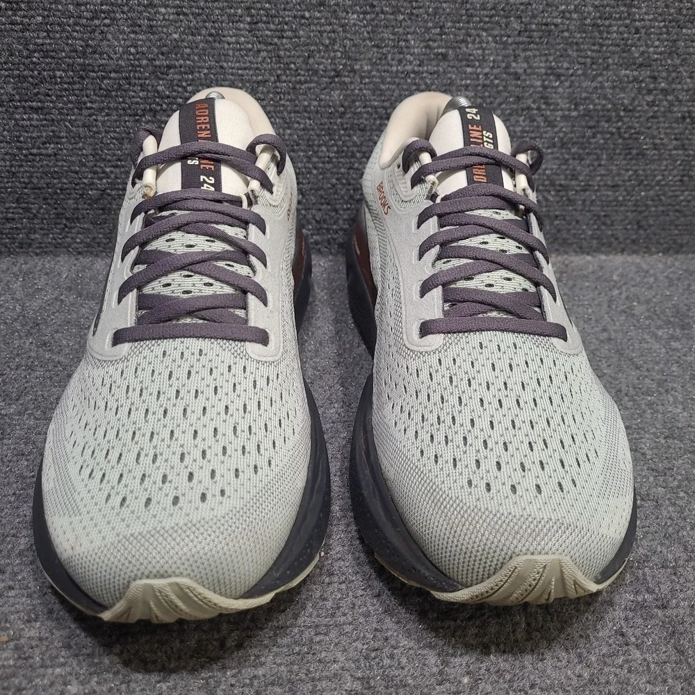 Brooks Adrenaline GTS 24 Womens Size 11 Green Black Running Shoes Sneakers - Picture 3 of 15